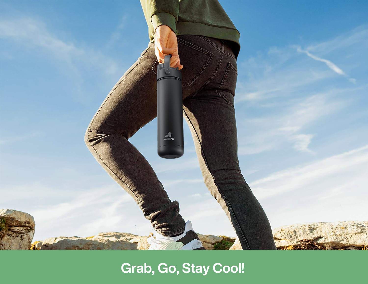 40 oz Insulated Water Bottle with 2-in-1 Straw and Spout Lid (Cotton Candy)
