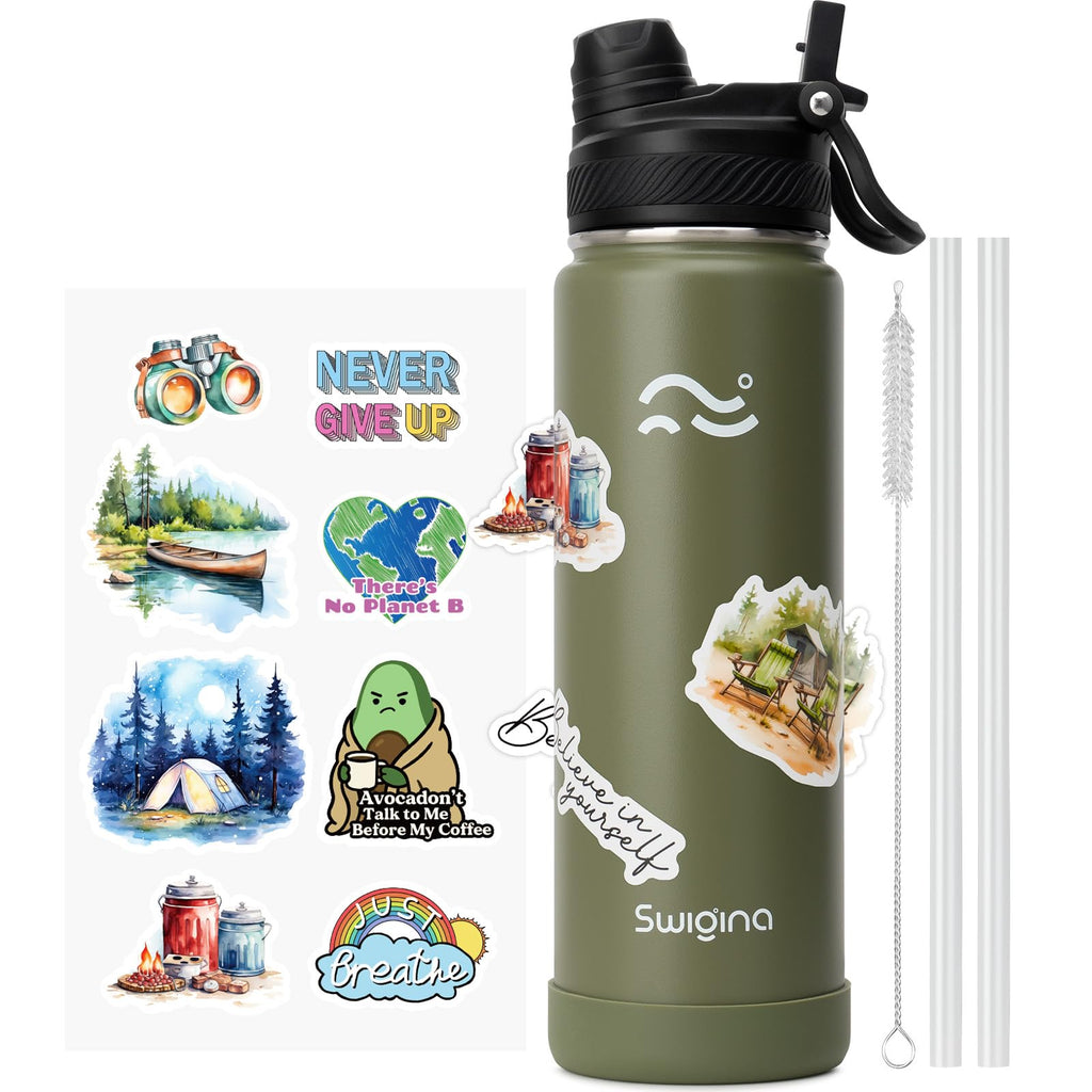 Insulated Water Bottle with Silicone Boot (36hrs Cold/18hrs Hot)