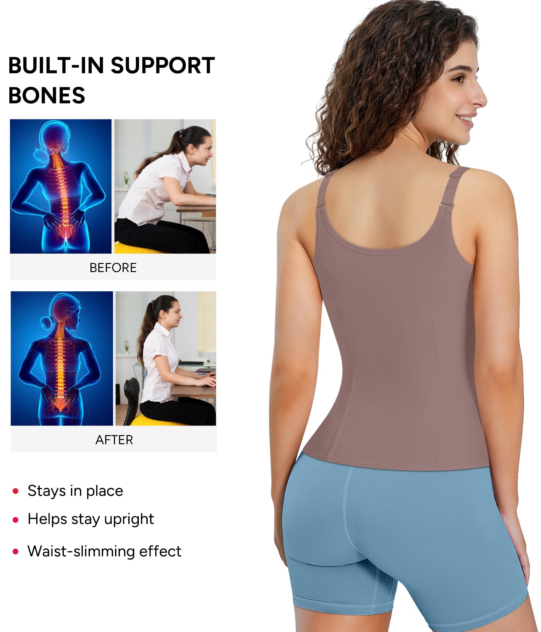 Waist Trainer for Women Corset Shapewear with Zipper