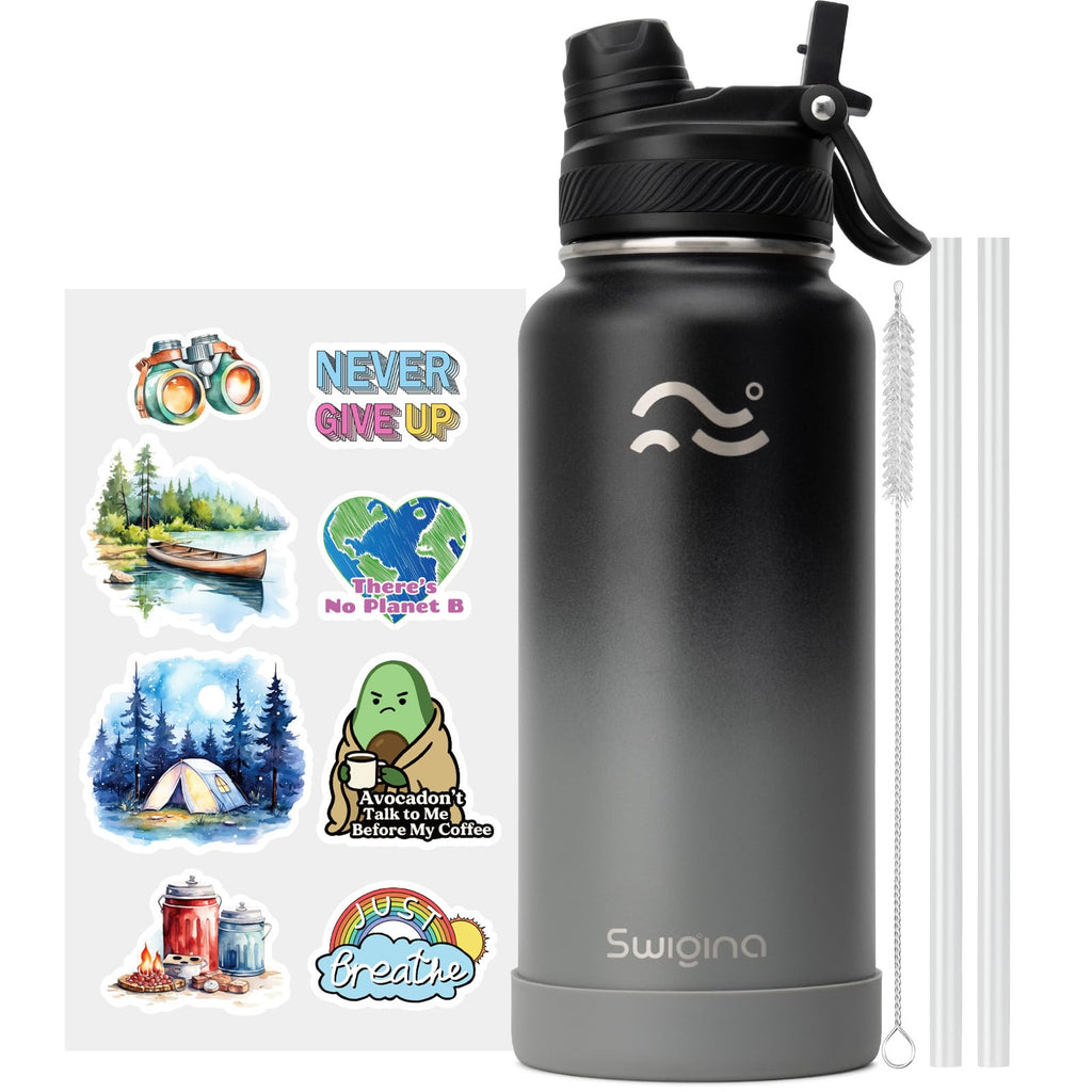 Insulated Water Bottle with Silicone Boot (36hrs Cold/18hrs Hot)