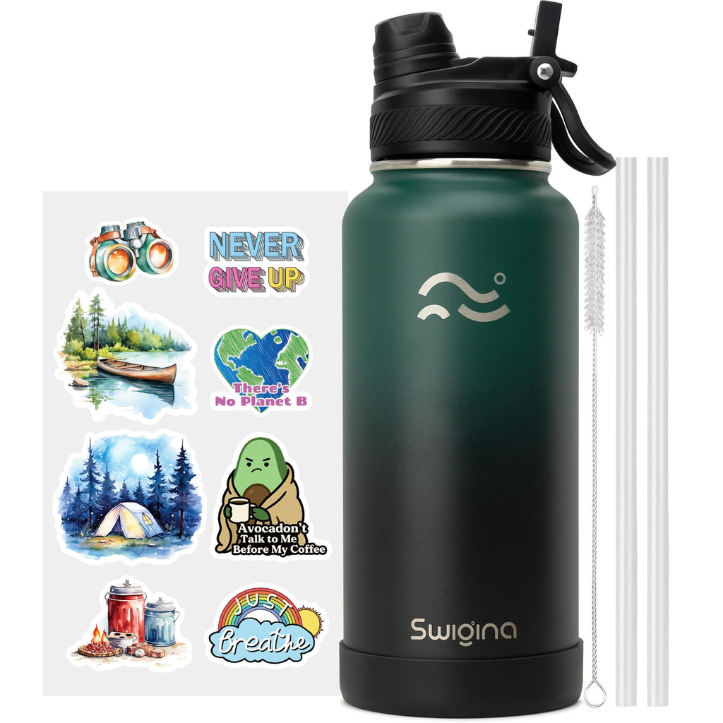Insulated Water Bottle with Silicone Boot (36hrs Cold/18hrs Hot)