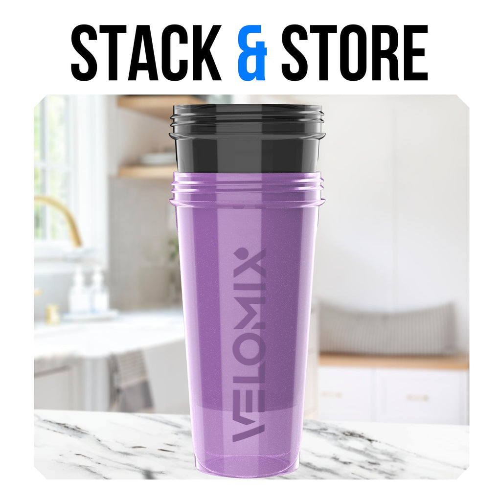 2 Pack- 28 oz Protein Shaker Bottles for Protein Mixes - 2x Wire Whisk | Leak Proof Shaker Cups for Protein Shakes