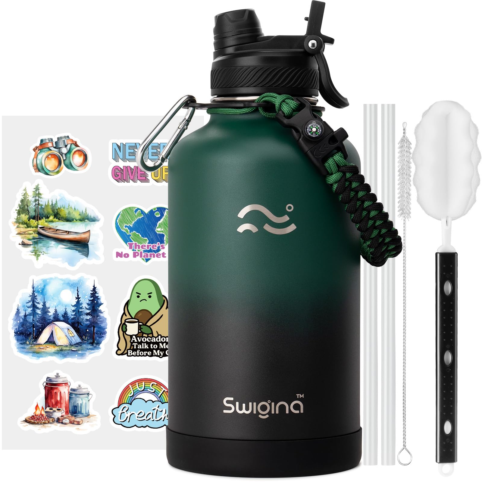 Insulated Water Bottle with Silicone Boot (36hrs Cold/18hrs Hot)