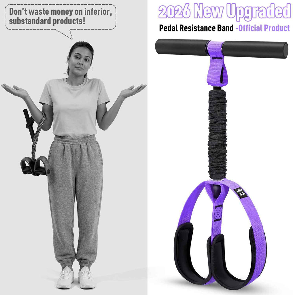 2026 Upgraded Durable Pedal Resistance Band with Handle, Physical Therapy