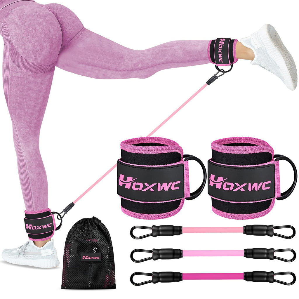 Ankle Resistance Bands with Cuffs, Ankle Bands for Working Out