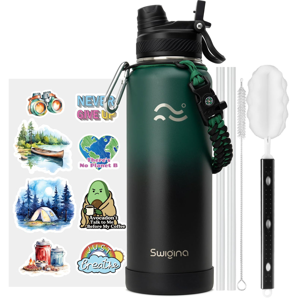 Insulated Water Bottle with Silicone Boot (36hrs Cold/18hrs Hot)