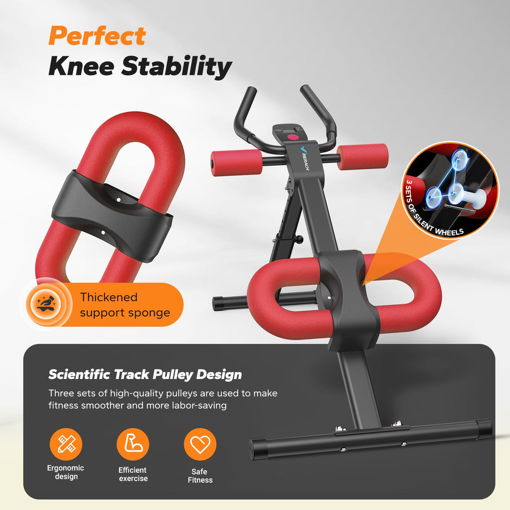 Ab Machine, Ab Workout Equipment, Adjustable Ab Trainer Machine, Abdominal Trainer for Stomach Workout