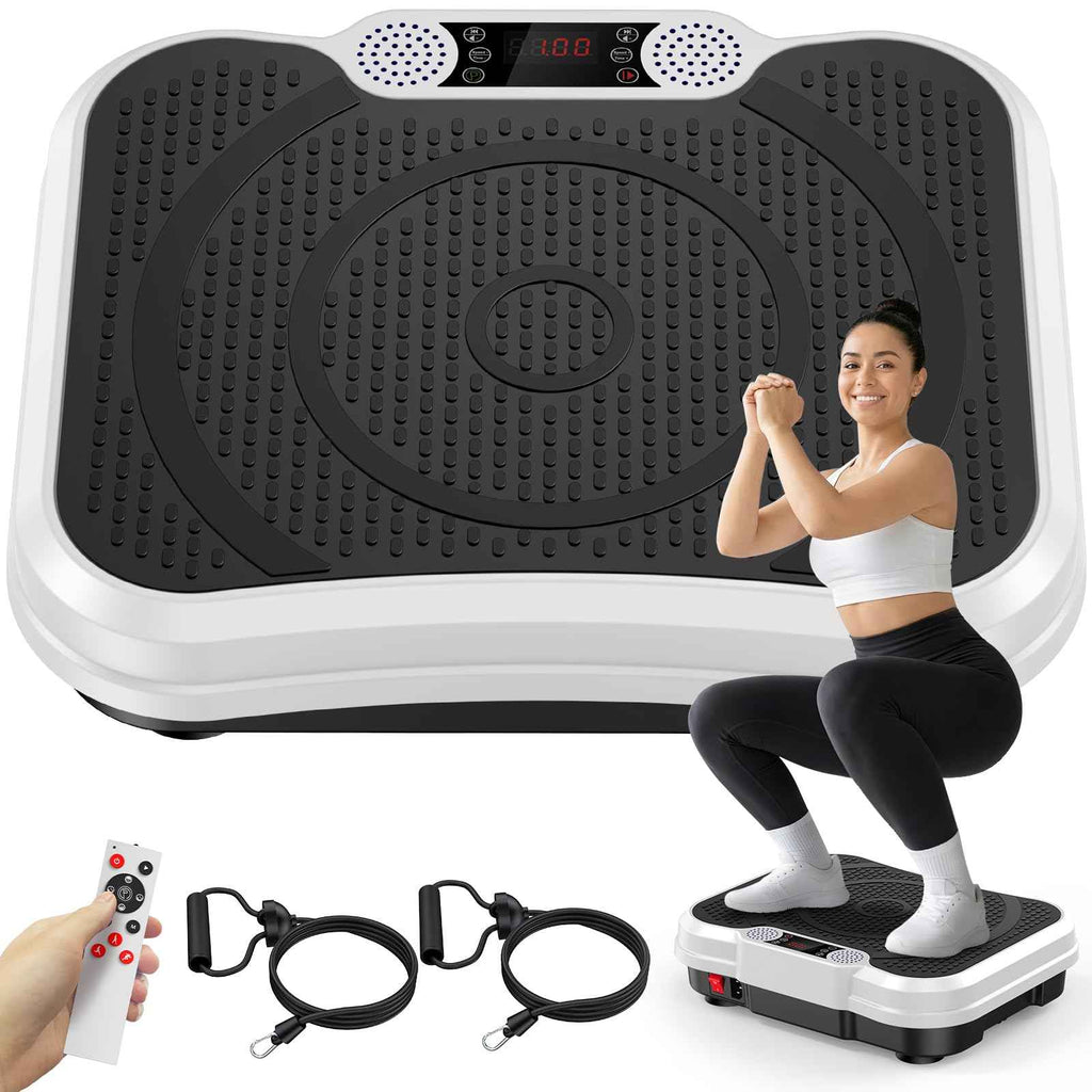 Vibration Plate Exercise Machine, Curved Vibration Plate for Lymphatic Drainage Weight Loss