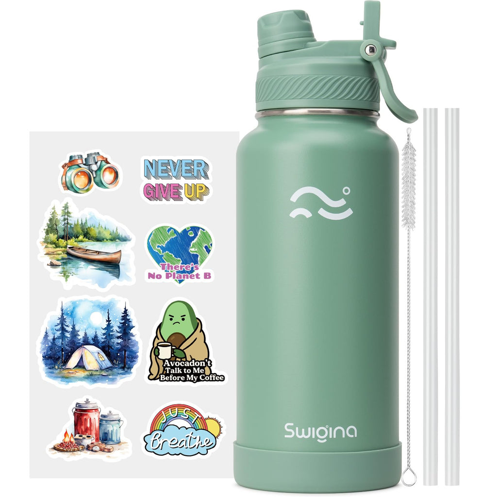 Insulated Water Bottle with Silicone Boot (36hrs Cold/18hrs Hot)