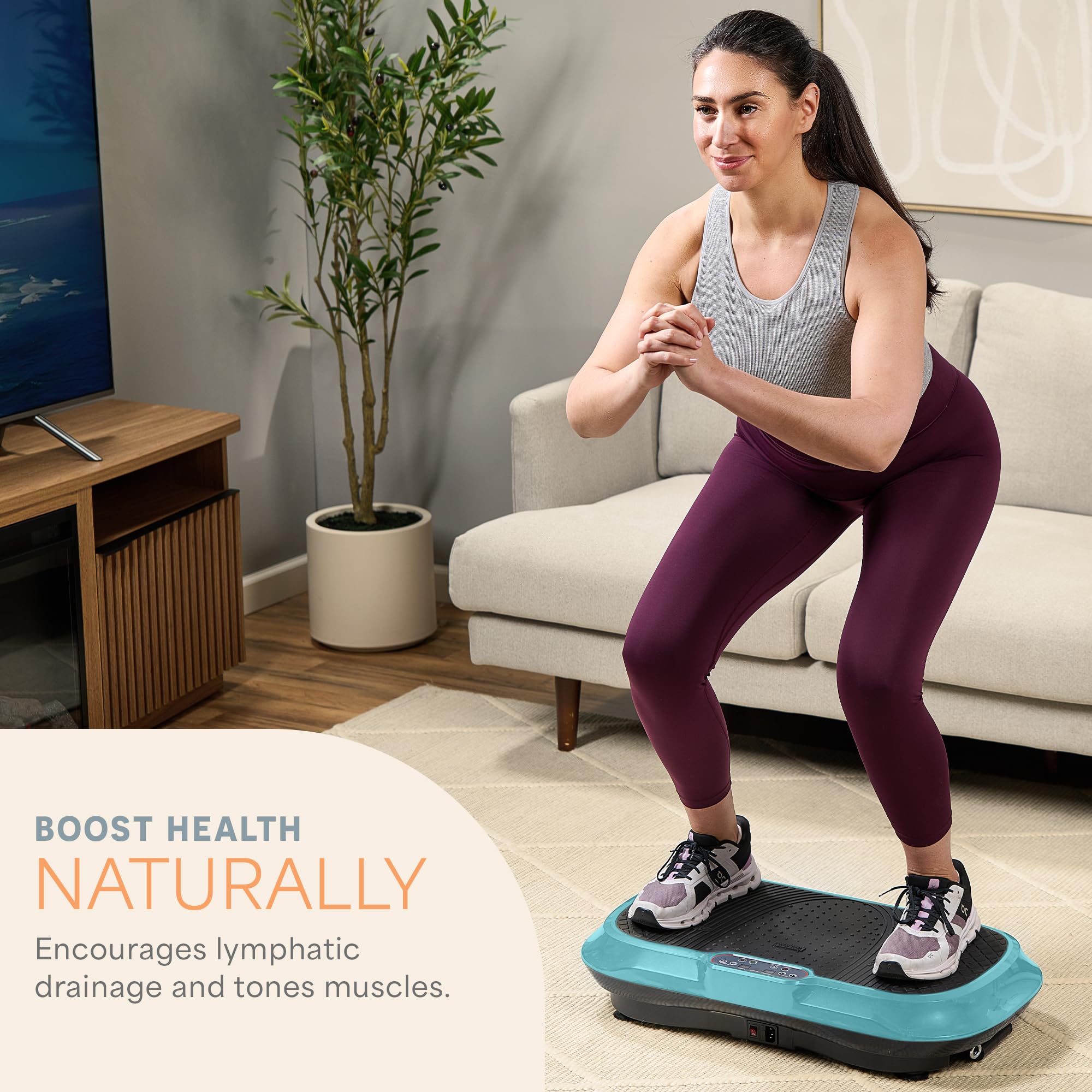 Waver Vibration Plate Exercise Machine – High-Intensity Vibration– Fitness Equipment for Strength & Toning