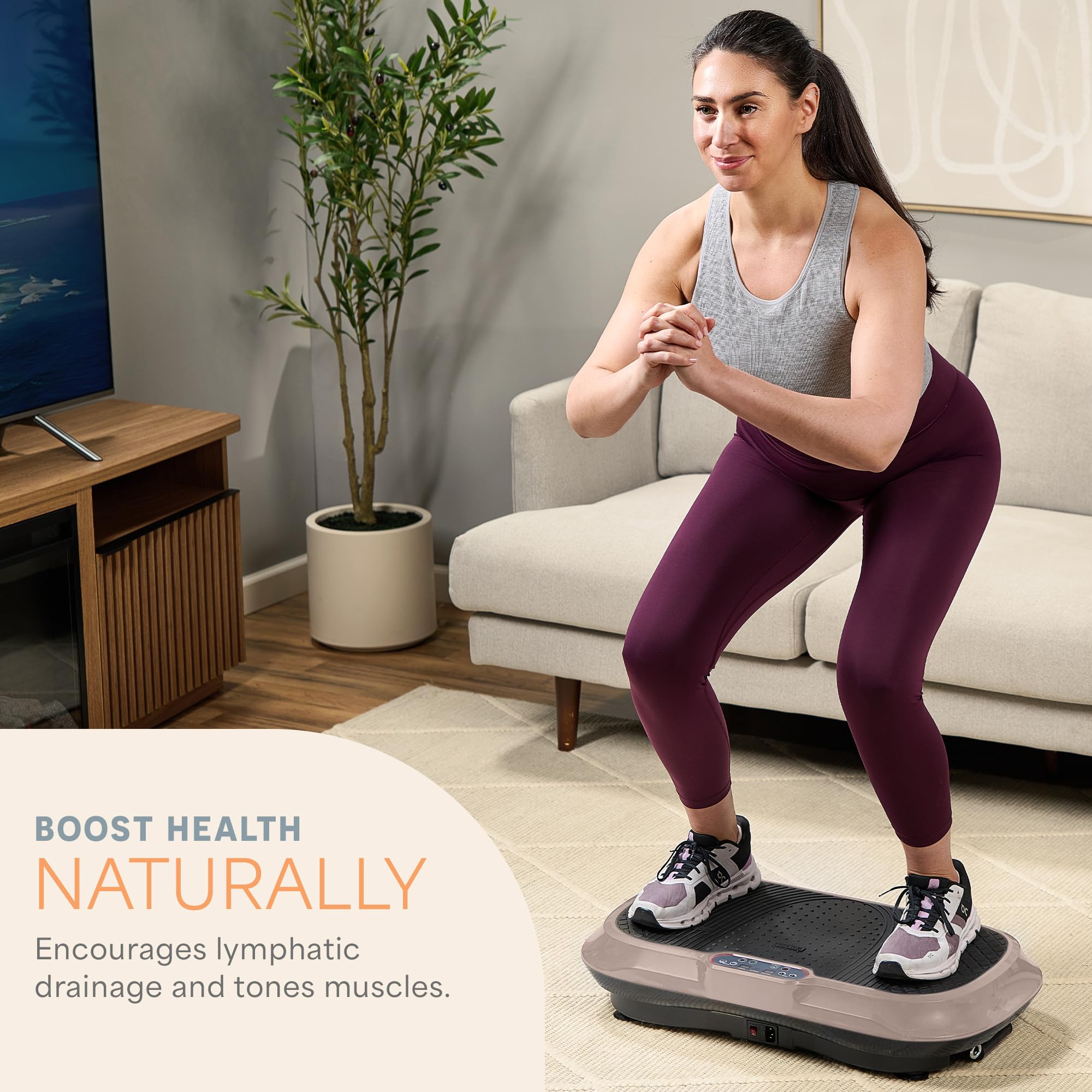 Waver Vibration Plate Exercise Machine – High-Intensity Vibration– Fitness Equipment for Strength & Toning