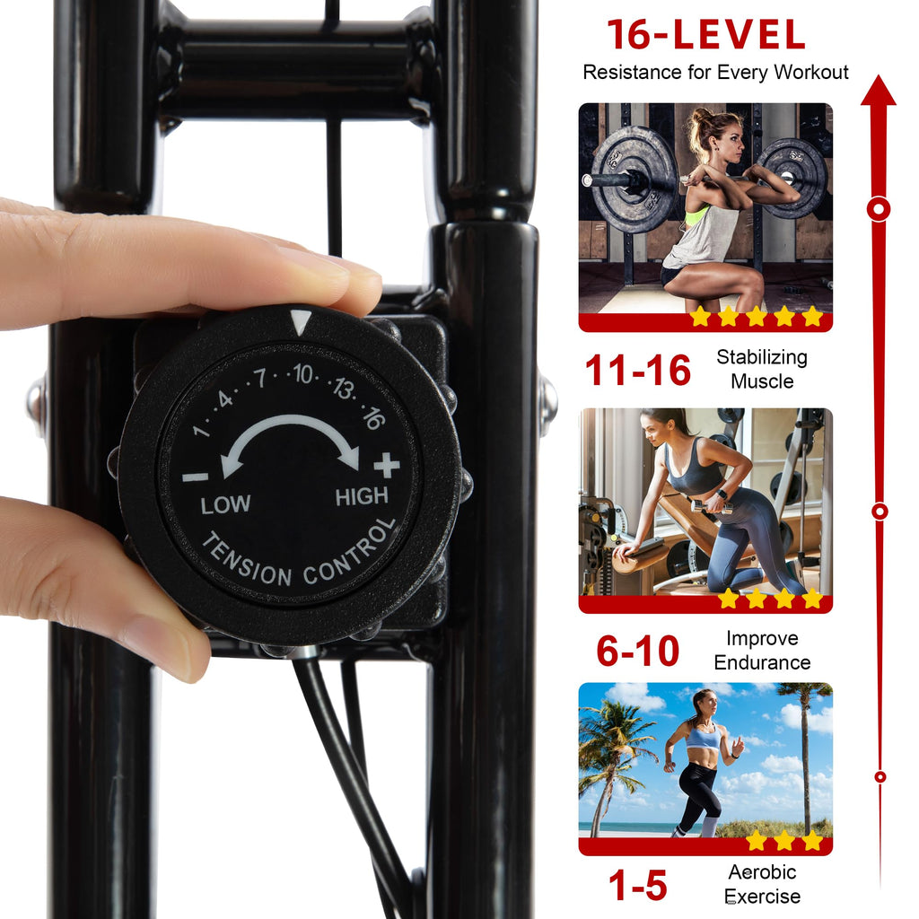 Stationary Exercise Bike for Home Workout, 5 IN 1 Foldable Indoor Cycling Bike