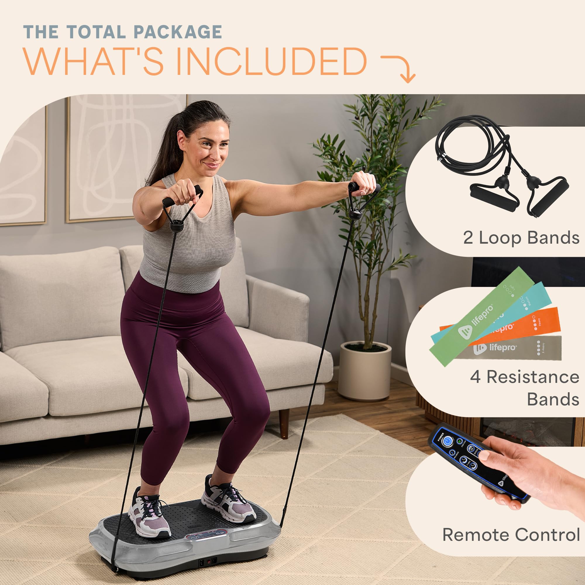 Waver Vibration Plate Exercise Machine – High-Intensity Vibration– Fitness Equipment for Strength & Toning