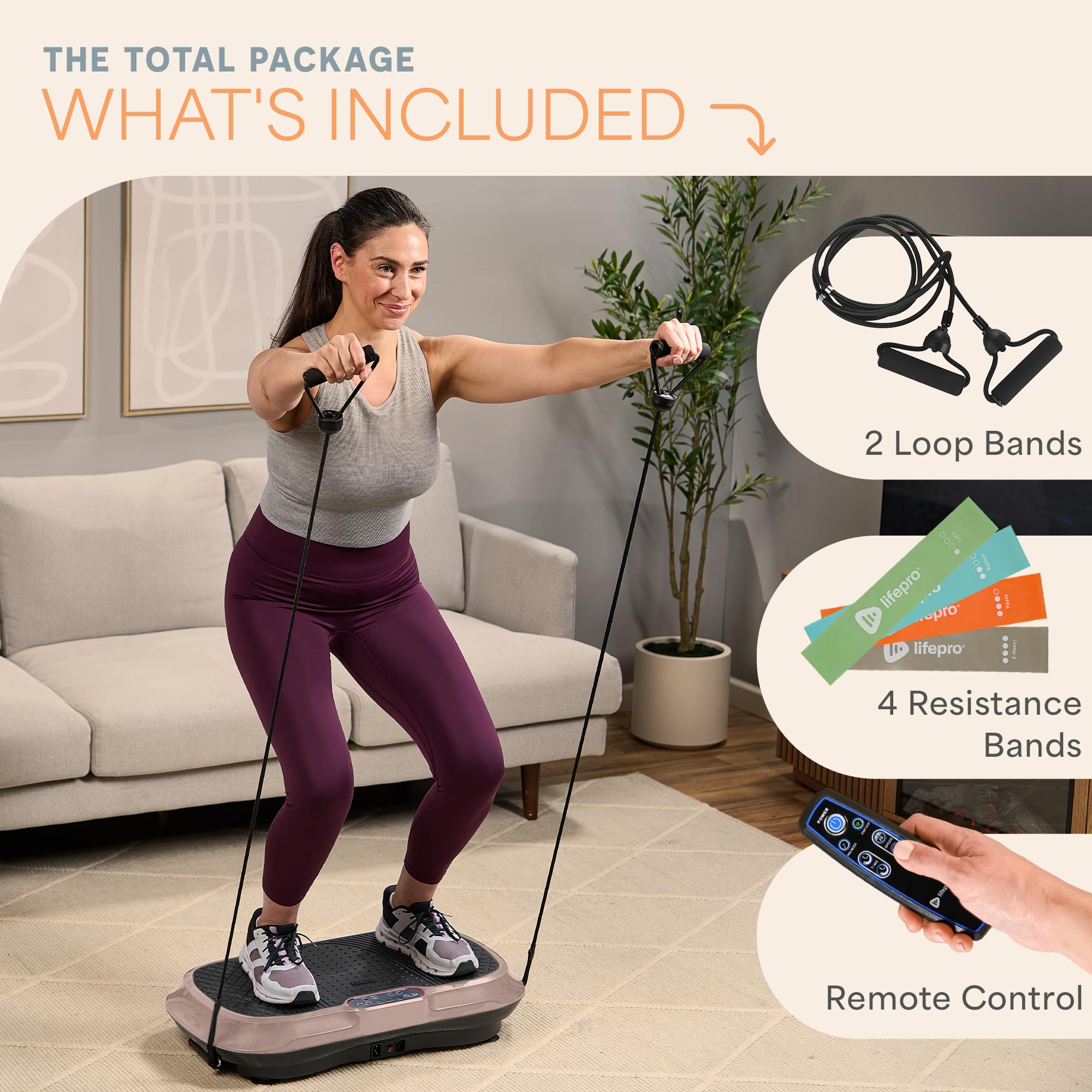 Waver Vibration Plate Exercise Machine – High-Intensity Vibration– Fitness Equipment for Strength & Toning