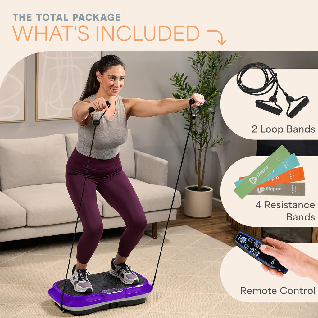 Waver Vibration Plate Exercise Machine – High-Intensity Vibration– Fitness Equipment for Strength & Toning
