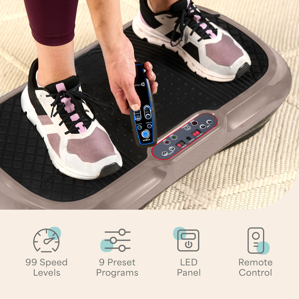 Waver Vibration Plate Exercise Machine – High-Intensity Vibration– Fitness Equipment for Strength & Toning