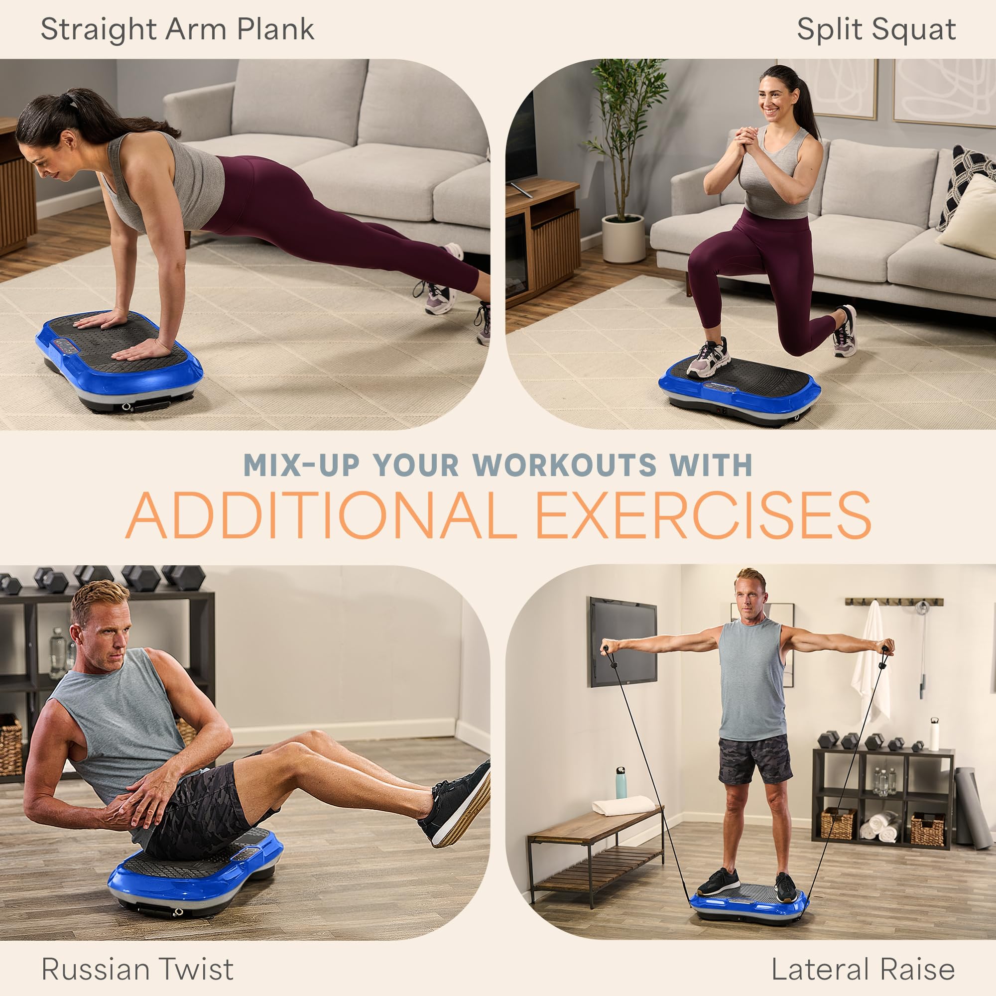 Waver Vibration Plate Exercise Machine – High-Intensity Vibration– Fitness Equipment for Strength & Toning