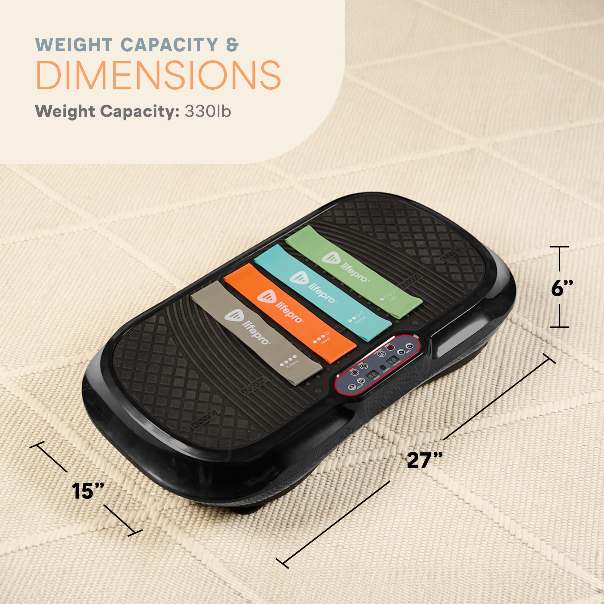 Waver Vibration Plate Exercise Machine – High-Intensity Vibration– Fitness Equipment for Strength & Toning