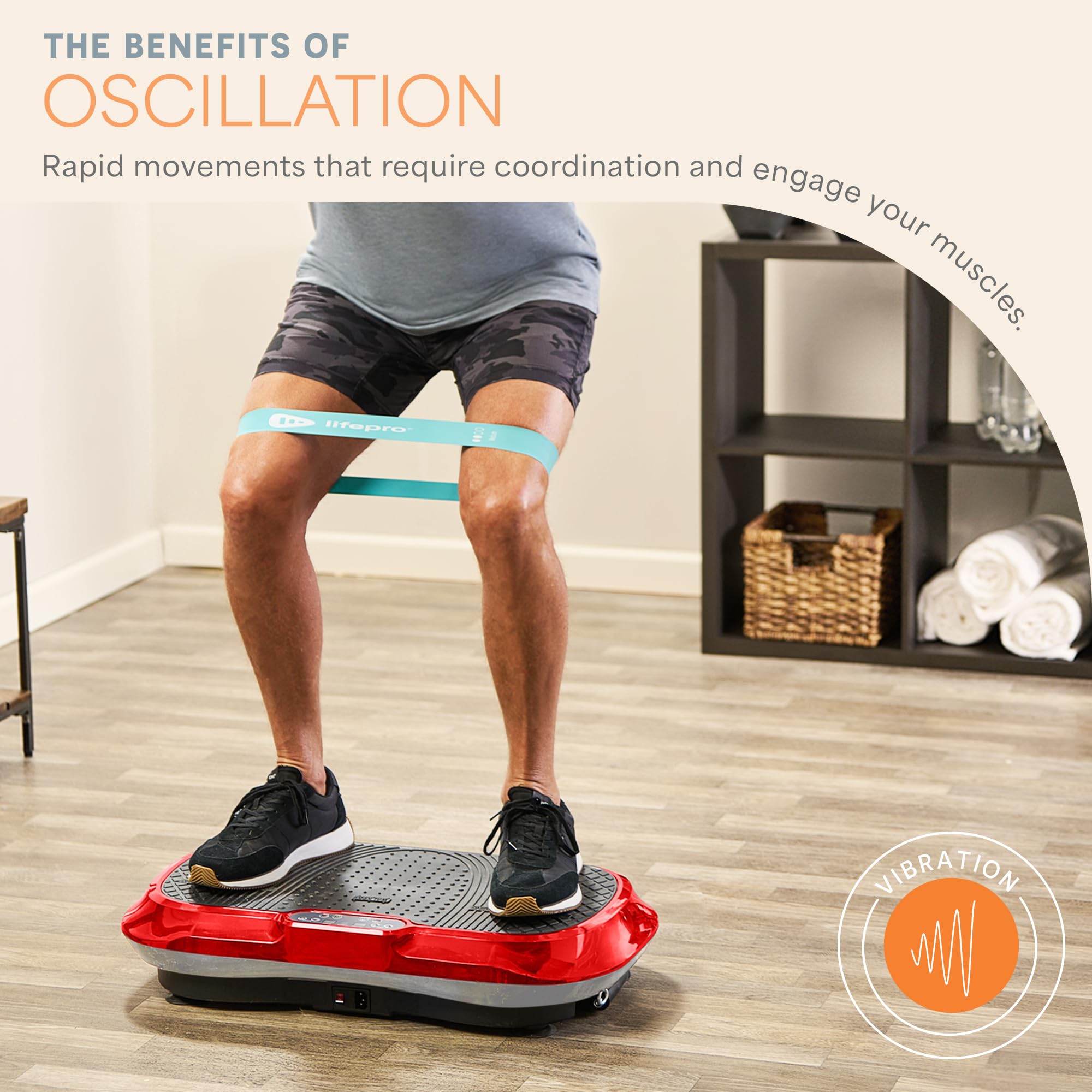 Waver Vibration Plate Exercise Machine – High-Intensity Vibration– Fitness Equipment for Strength & Toning