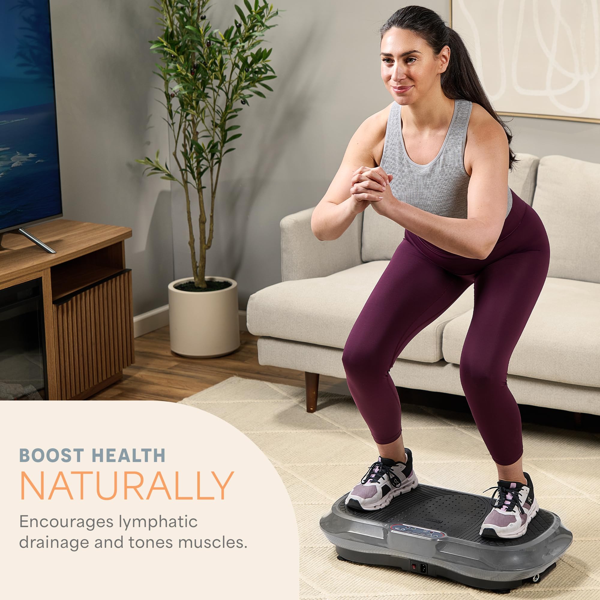 Waver Vibration Plate Exercise Machine – High-Intensity Vibration– Fitness Equipment for Strength & Toning