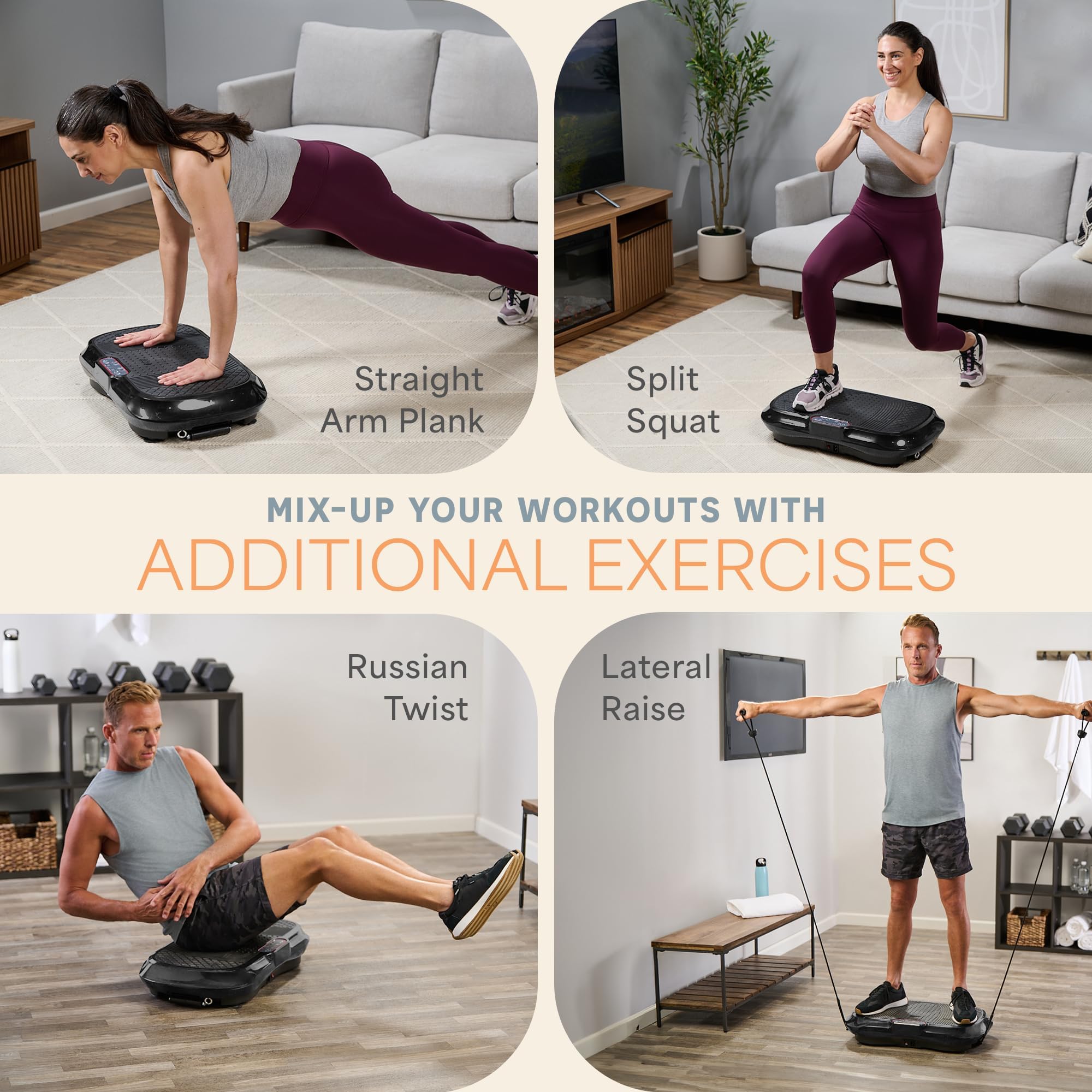 Waver Vibration Plate Exercise Machine – High-Intensity Vibration– Fitness Equipment for Strength & Toning