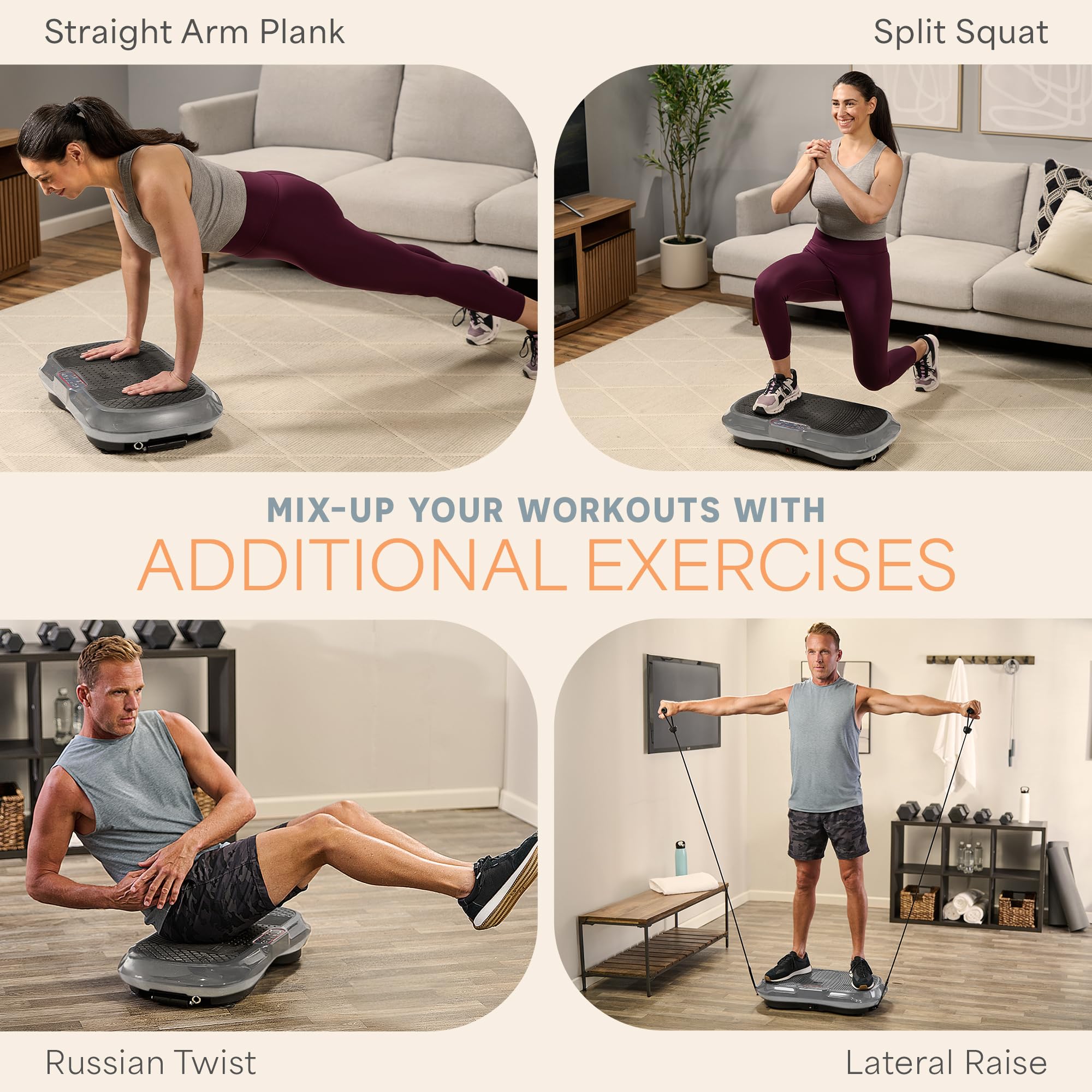 Waver Vibration Plate Exercise Machine – High-Intensity Vibration– Fitness Equipment for Strength & Toning