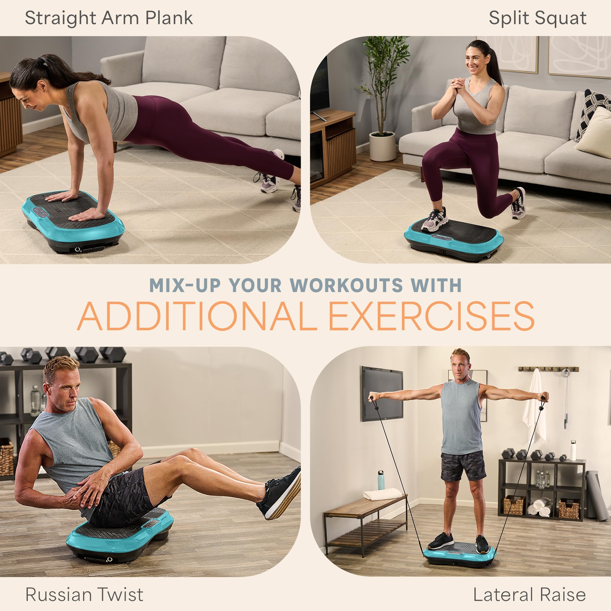 Waver Vibration Plate Exercise Machine – High-Intensity Vibration– Fitness Equipment for Strength & Toning