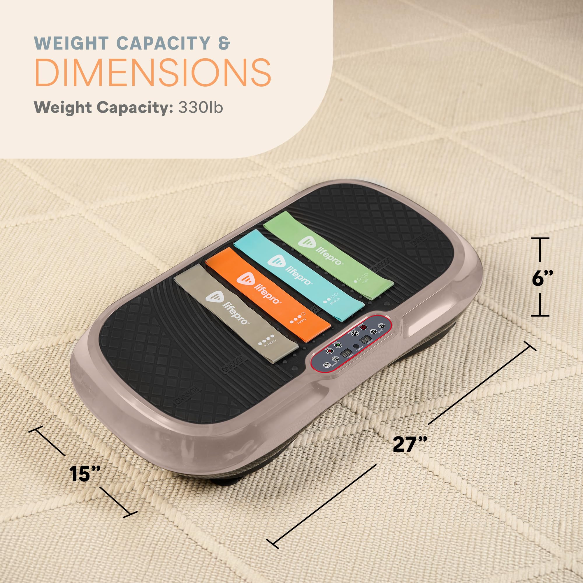 Waver Vibration Plate Exercise Machine – High-Intensity Vibration– Fitness Equipment for Strength & Toning