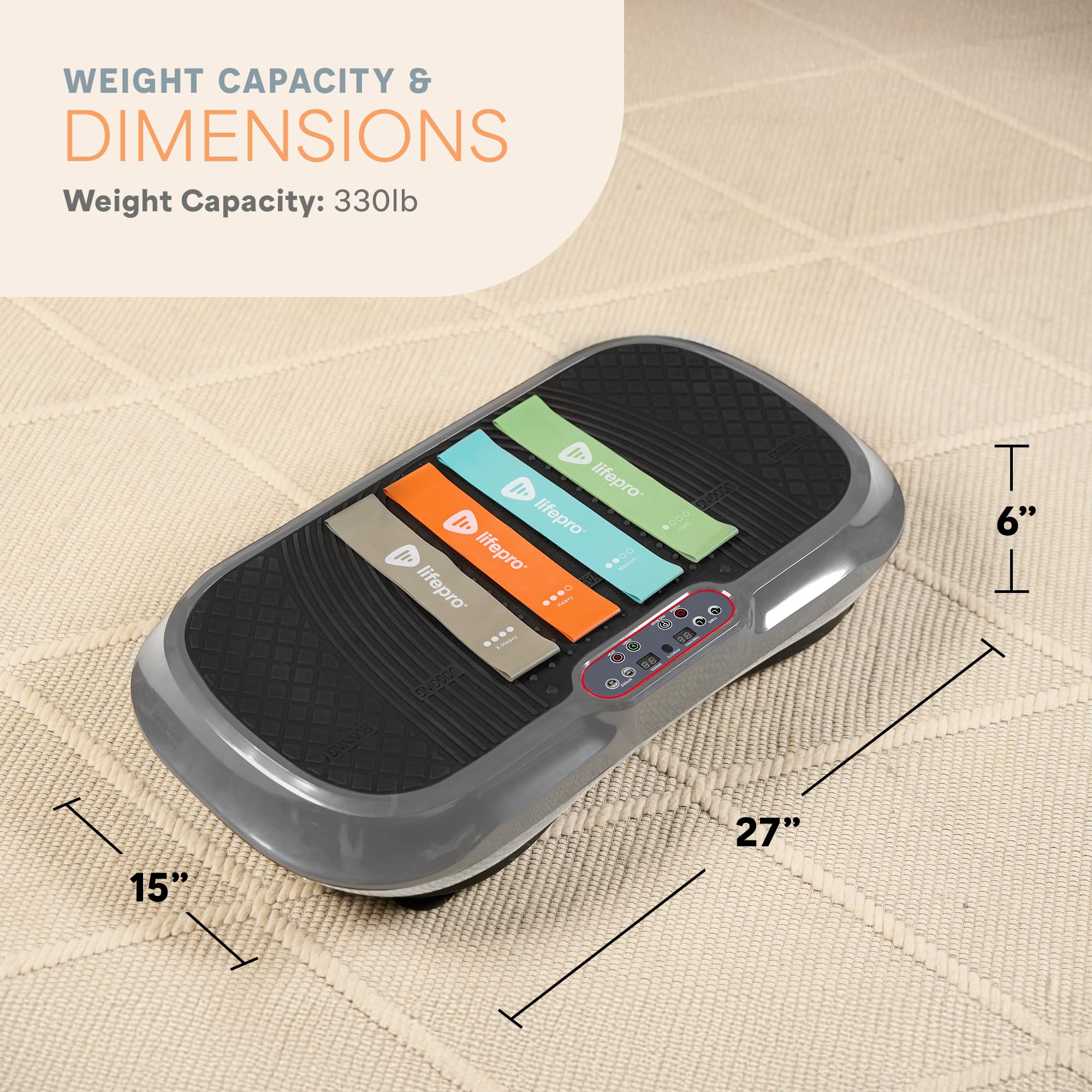 Waver Vibration Plate Exercise Machine – High-Intensity Vibration– Fitness Equipment for Strength & Toning