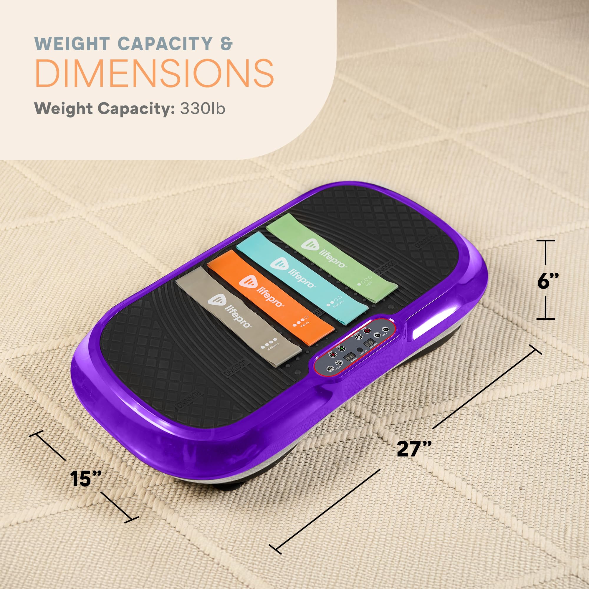 Waver Vibration Plate Exercise Machine – High-Intensity Vibration– Fitness Equipment for Strength & Toning
