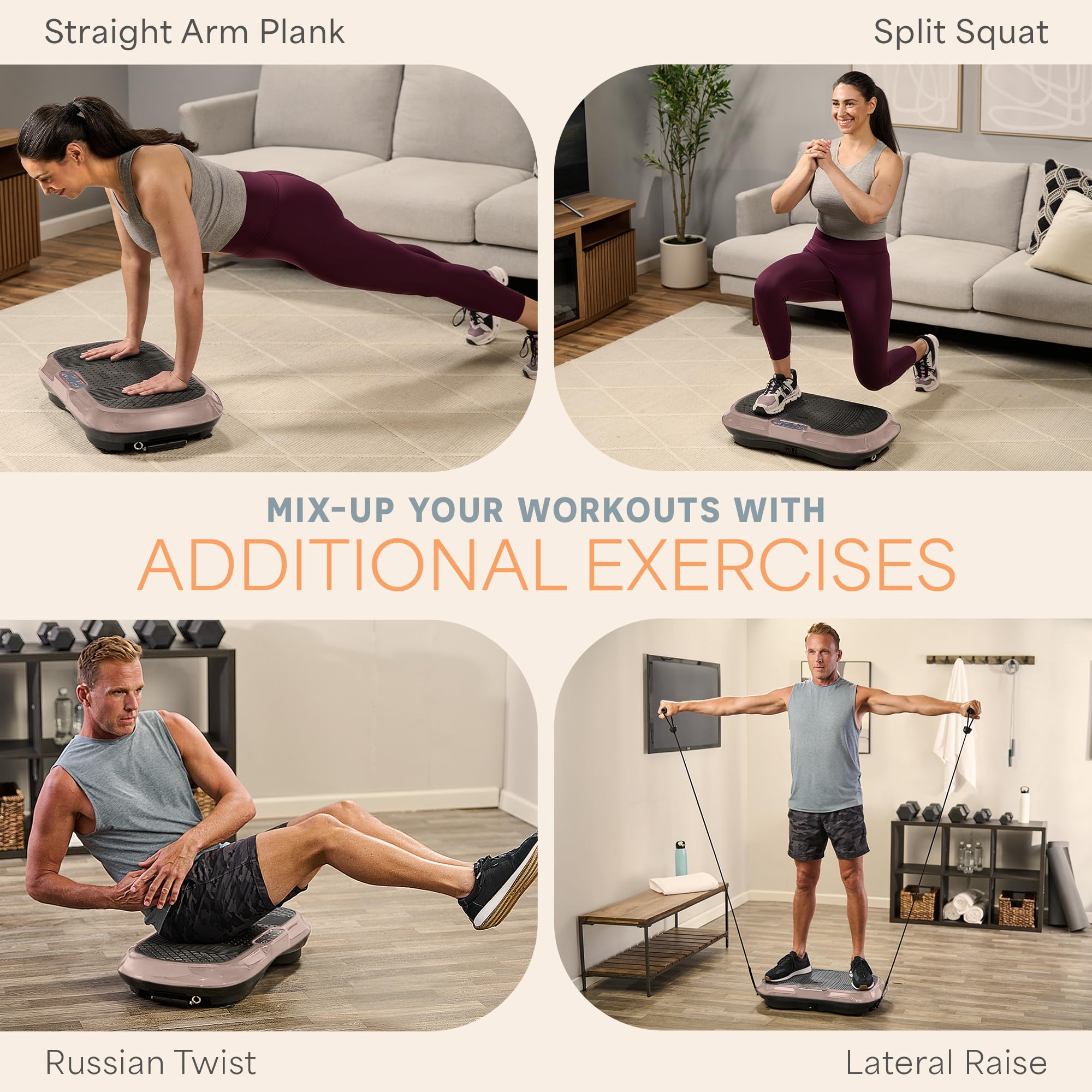Waver Vibration Plate Exercise Machine – High-Intensity Vibration– Fitness Equipment for Strength & Toning