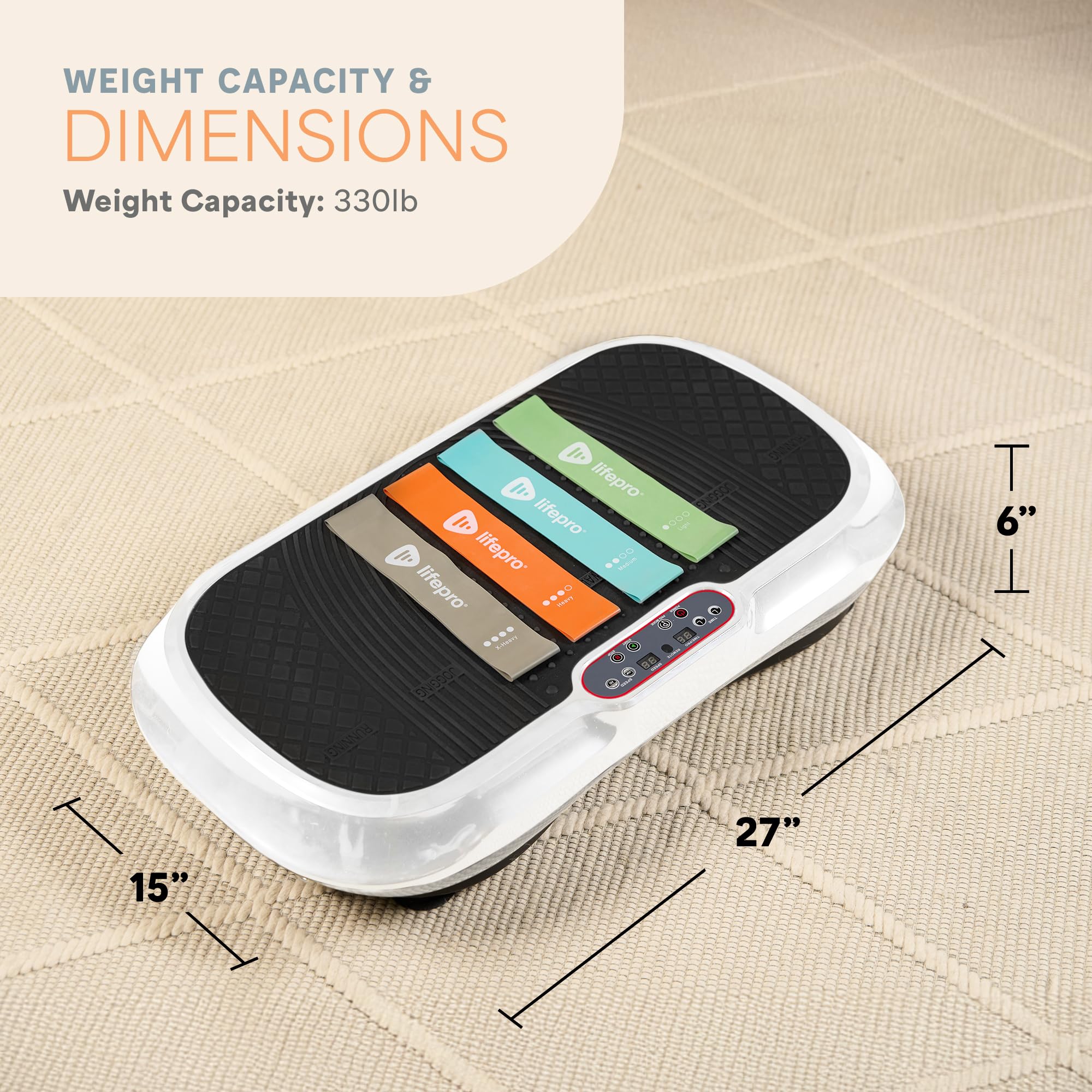 Waver Vibration Plate Exercise Machine – High-Intensity Vibration– Fitness Equipment for Strength & Toning