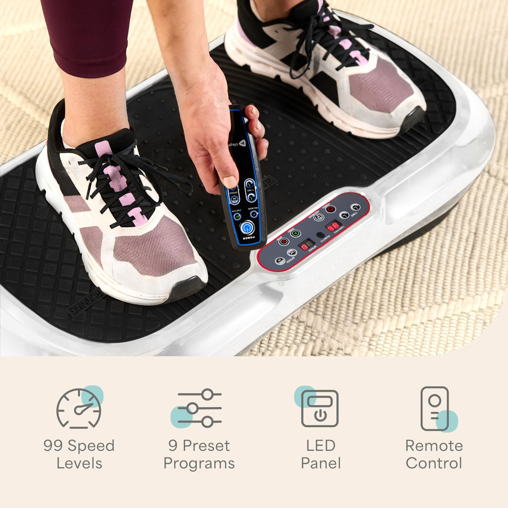 Waver Vibration Plate Exercise Machine – High-Intensity Vibration– Fitness Equipment for Strength & Toning