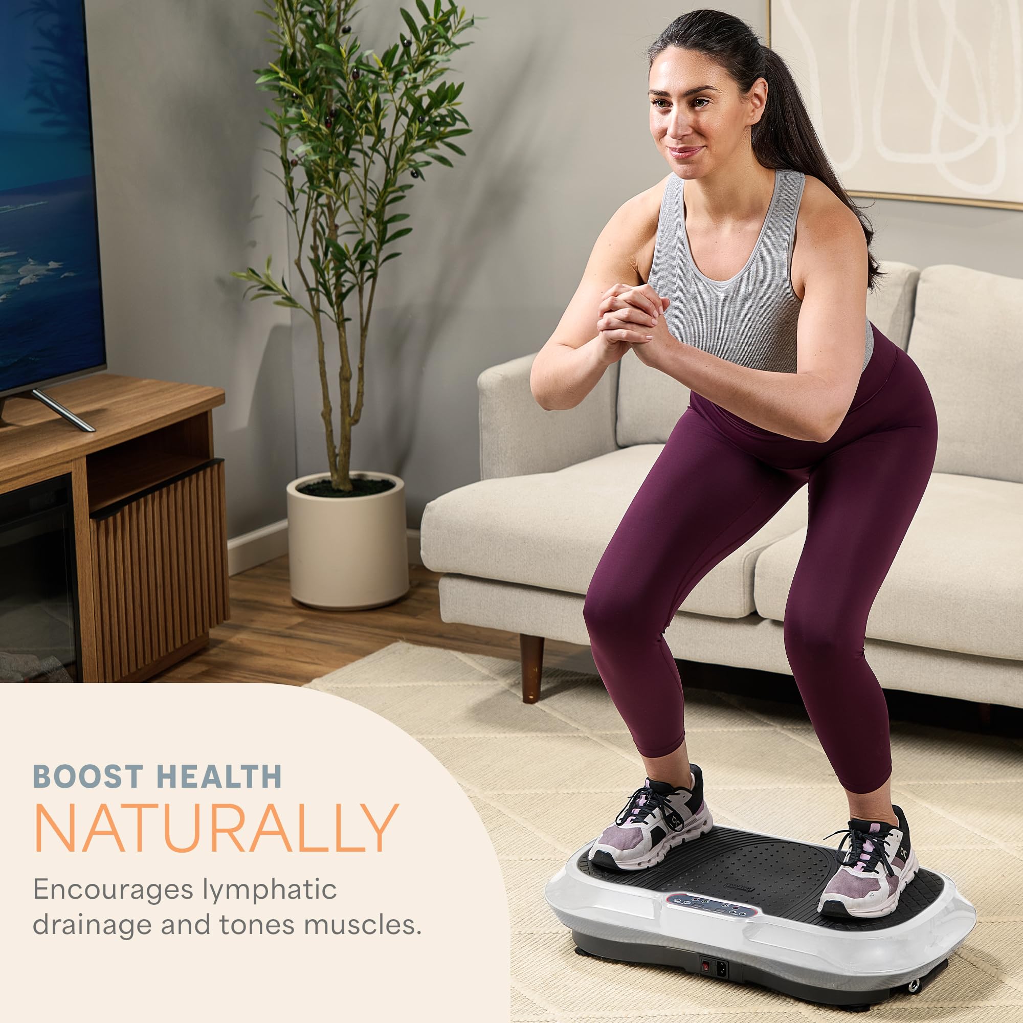 Waver Vibration Plate Exercise Machine – High-Intensity Vibration– Fitness Equipment for Strength & Toning