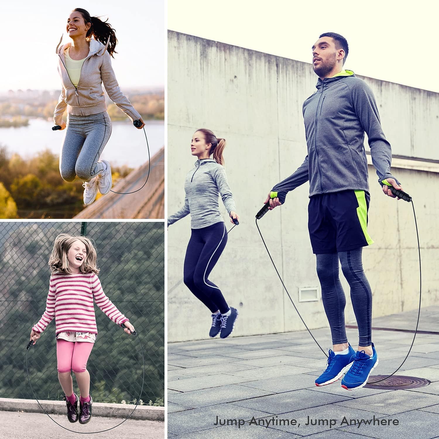 Jump Rope, Tangle-Free Rapid Speed Jumping Rope Cable, Exercise Fitness Workout Equipment & Slim Body