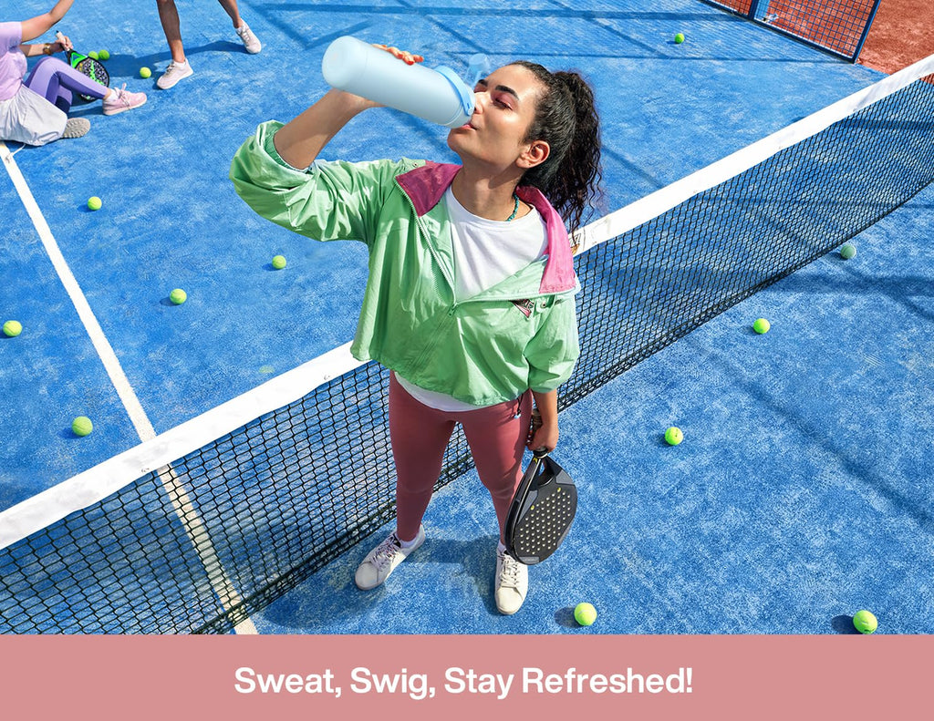 40 oz Insulated Water Bottle with 2-in-1 Straw and Spout Lid (Cotton Candy)