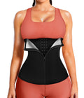 Womens Waist Trainer Corset with Zipper Sweat Waist Trimmer for Women