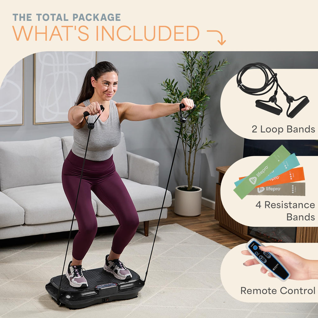 Waver Vibration Plate Exercise Machine – High-Intensity Vibration– Fitness Equipment for Strength & Toning