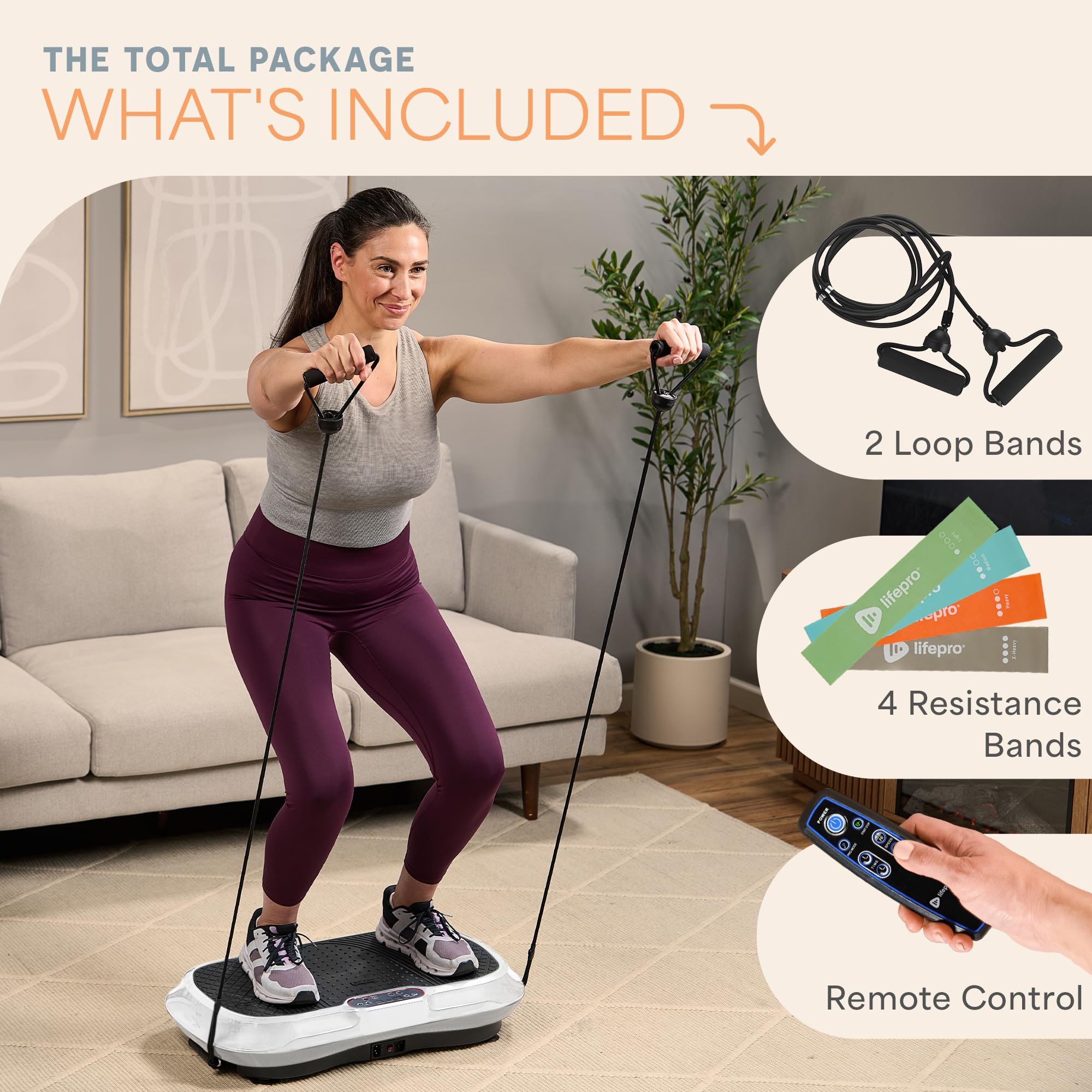 Waver Vibration Plate Exercise Machine – High-Intensity Vibration– Fitness Equipment for Strength & Toning