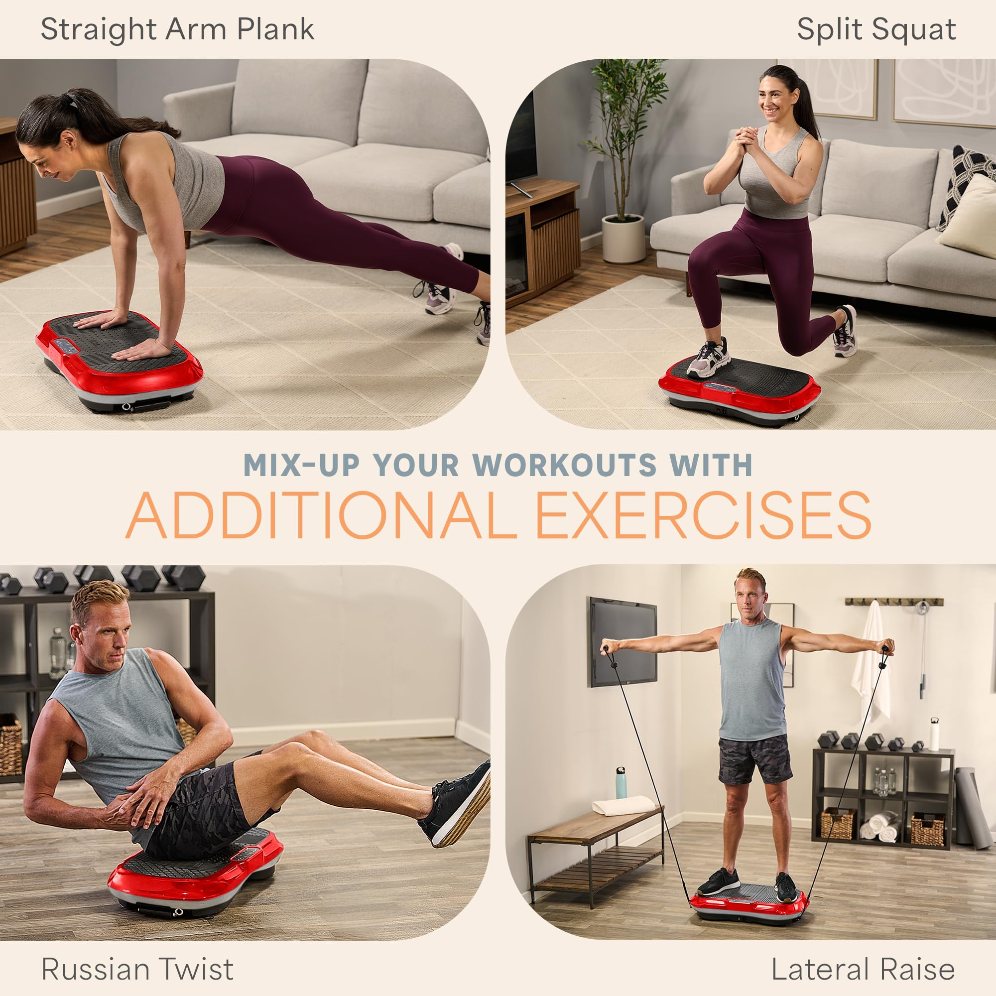 Waver Vibration Plate Exercise Machine – High-Intensity Vibration– Fitness Equipment for Strength & Toning