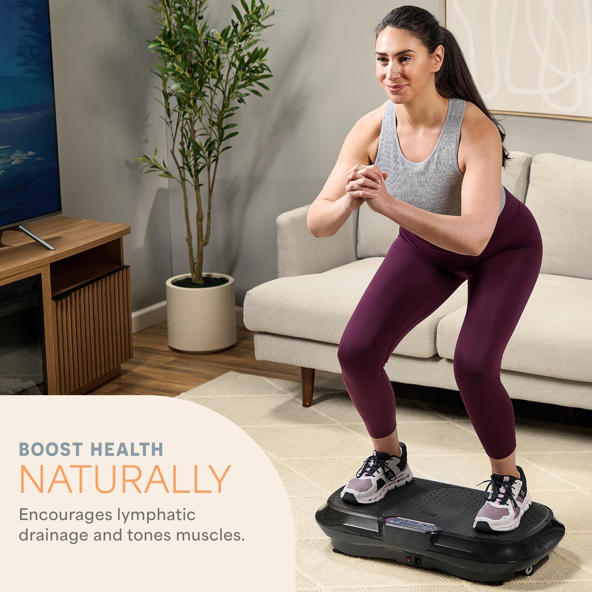 Waver Vibration Plate Exercise Machine – High-Intensity Vibration– Fitness Equipment for Strength & Toning
