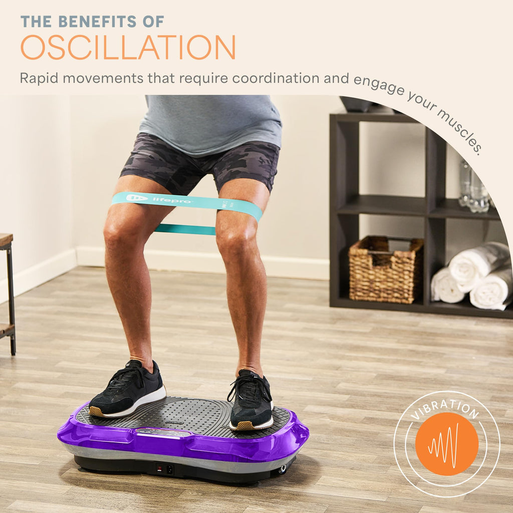 Waver Vibration Plate Exercise Machine – High-Intensity Vibration– Fitness Equipment for Strength & Toning