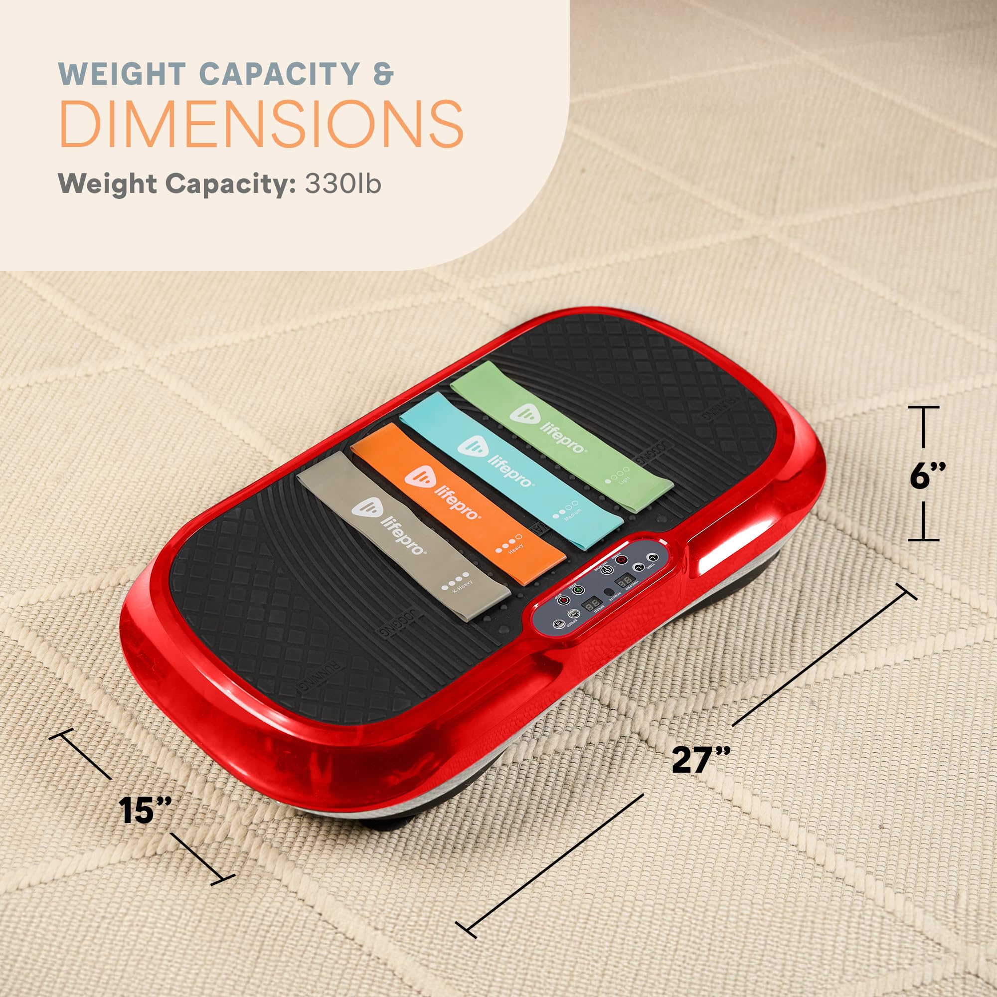 Waver Vibration Plate Exercise Machine – High-Intensity Vibration– Fitness Equipment for Strength & Toning