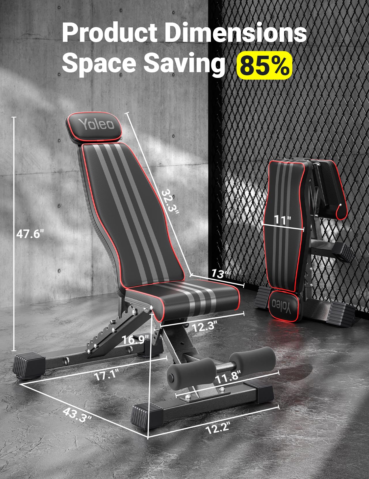 Adjustable Weight Bench for Home Gym