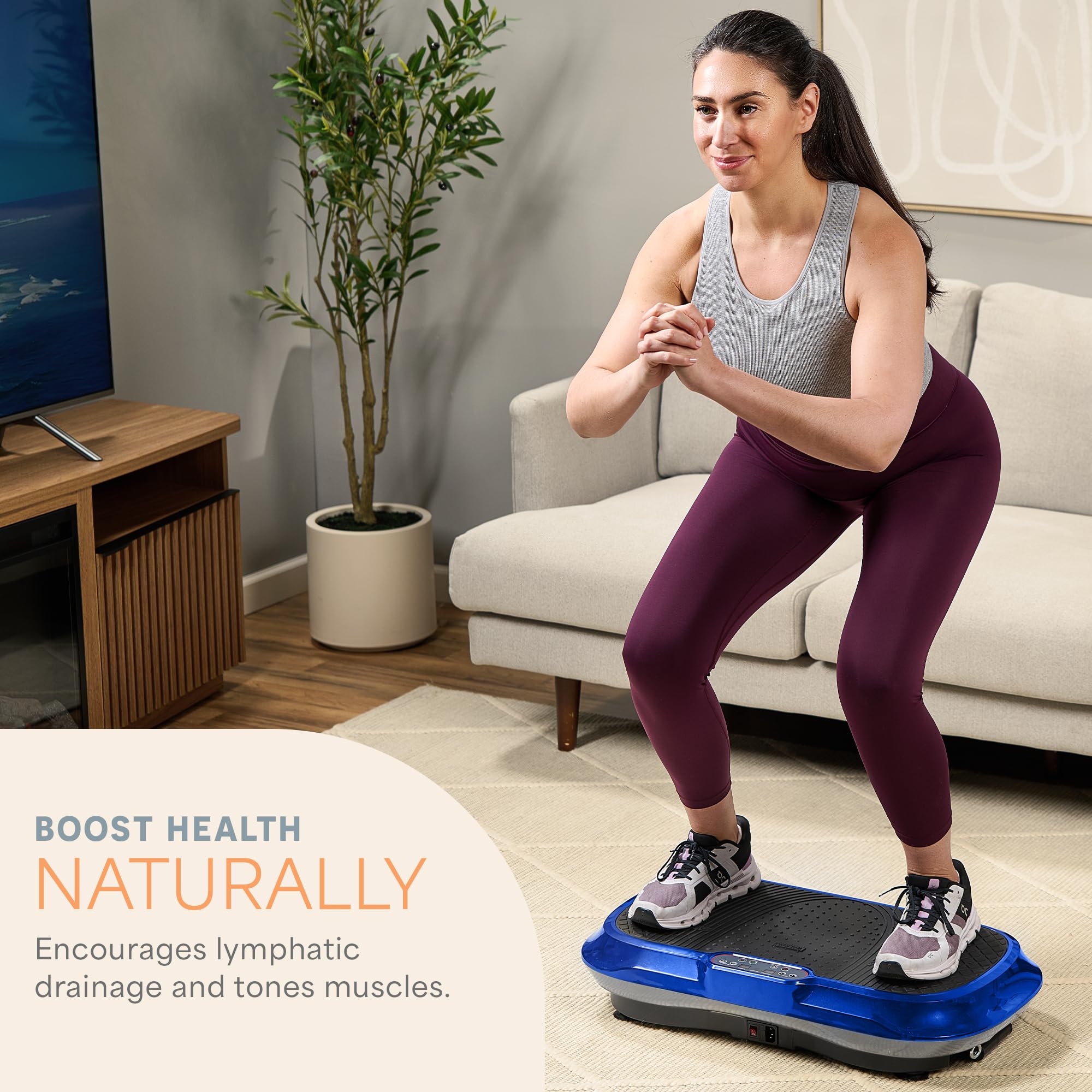 Waver Vibration Plate Exercise Machine – High-Intensity Vibration– Fitness Equipment for Strength & Toning