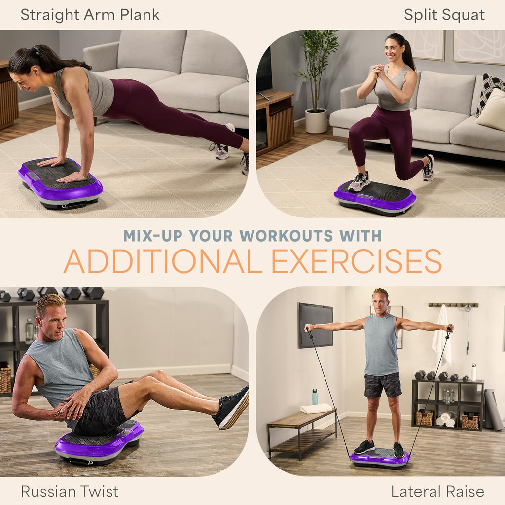 Waver Vibration Plate Exercise Machine – High-Intensity Vibration– Fitness Equipment for Strength & Toning