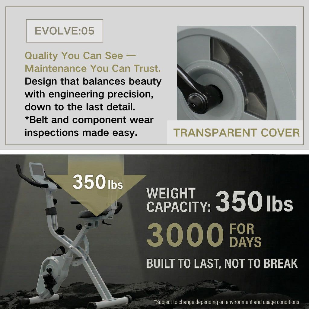 Stationary Exercise Bike for Home Workout, 5 IN 1 Foldable Indoor Cycling Bike