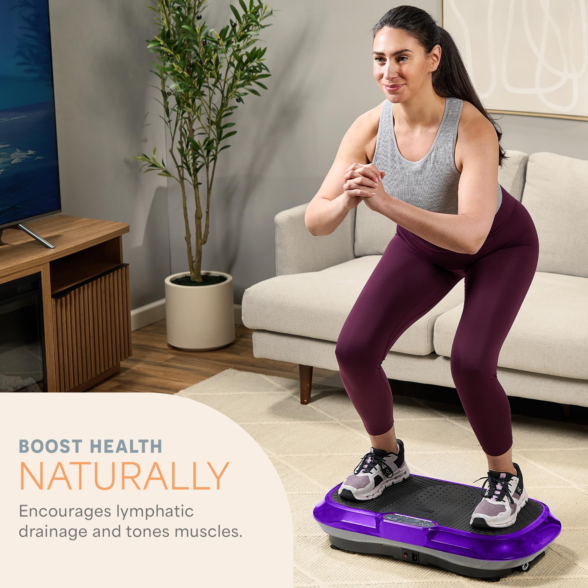 Waver Vibration Plate Exercise Machine – High-Intensity Vibration– Fitness Equipment for Strength & Toning