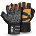 Weight Lifting Gym Workout Gloves with Wrist Wrap Support for Men & Women