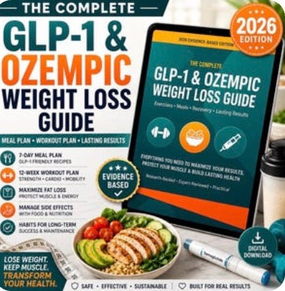 The Complete GLP-1 & Ozempic Weight Loss Guide | Exercise, Nutrition & Muscle Preservation Program (Digital PDF)